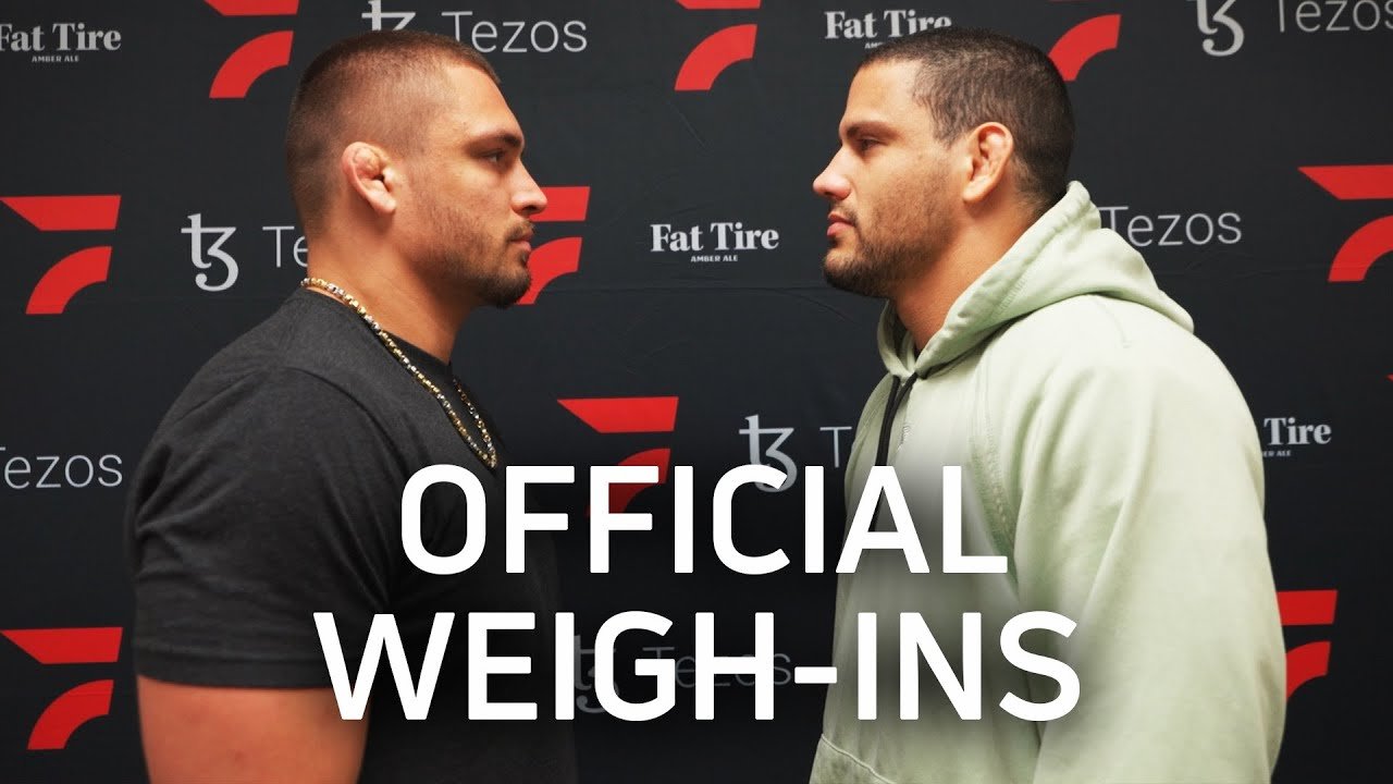 The OFFICIAL Weigh Ins for Tezos WNO: Felipe Pena vs Nicky Rod