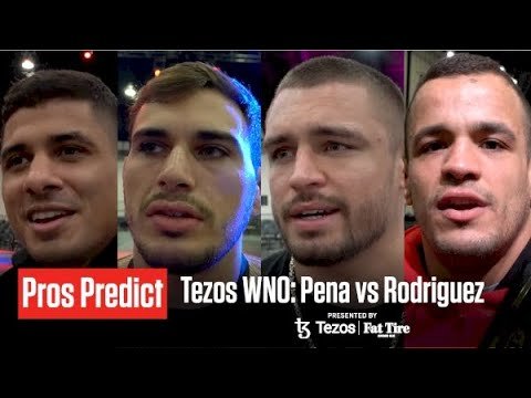 The Pros Drop Their Predictions For The Main Event | Tezos WNO: Pena vs Rodriguez
