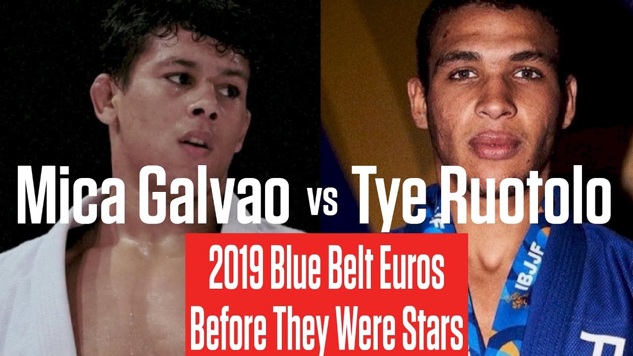 Tye Ruotolo vs Mica Galvao at 2019 Euros as Blue Belts
