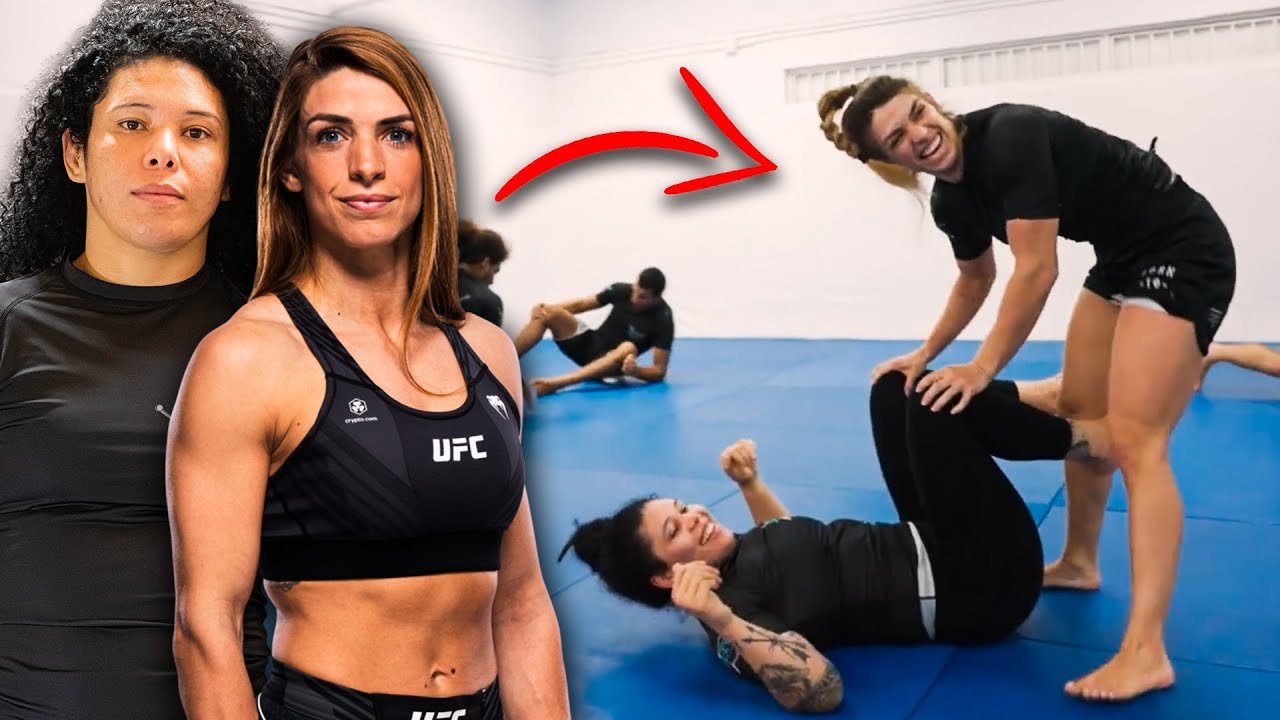 Mackenzie Dern and Rafaela Guedes Work Positional Rounds At ATOS HQ