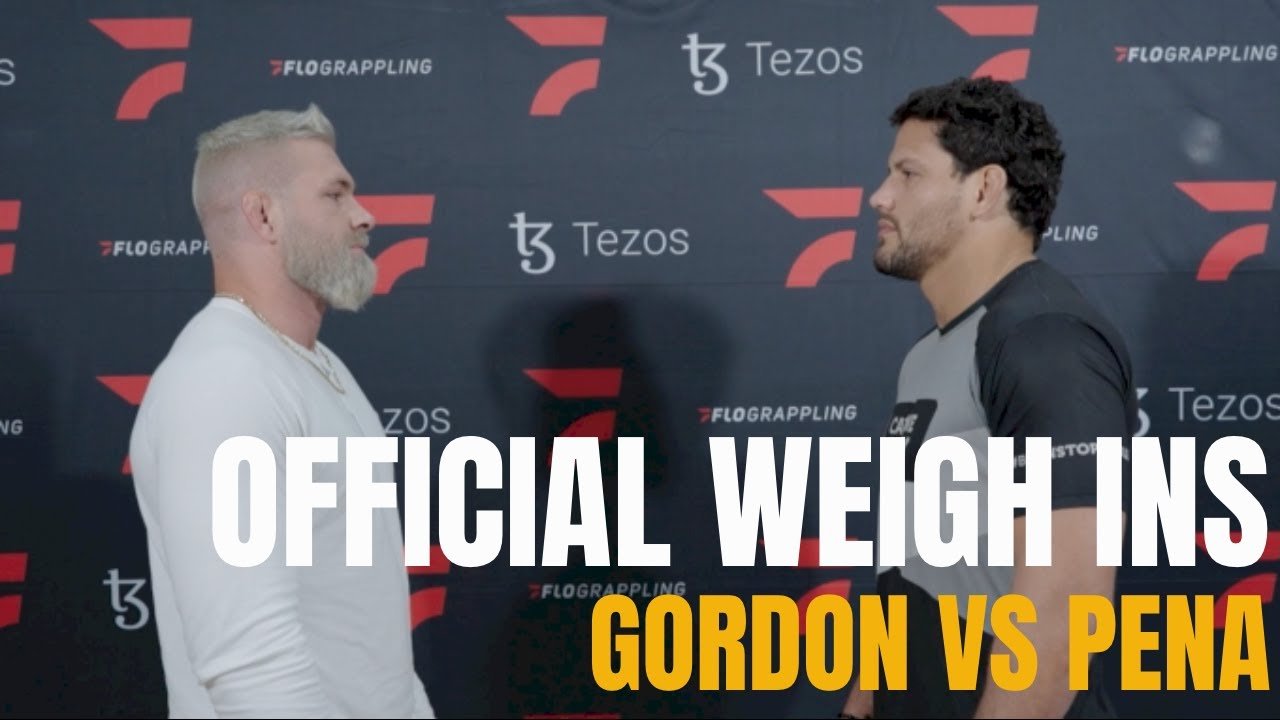 Official Weigh Ins | Tezos WNO: Gordon Ryan vs Felipe Pena, Presented By Fat Tire